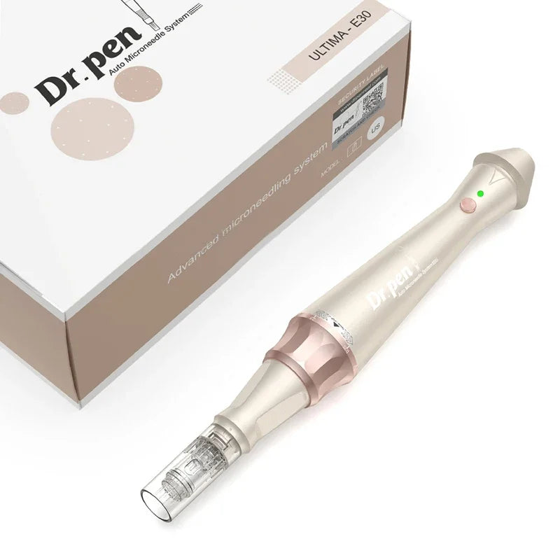 Stylo Microneedling Sans Fil Dr.pen E30 — Rajeunissement & Anti-Âge | 12 Cartouches Incluses bon