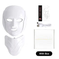 Masque LED Visage & Cou 7 Couleurs — Photothérapie Anti-Âge & Anti-Acné | 138 LEDs